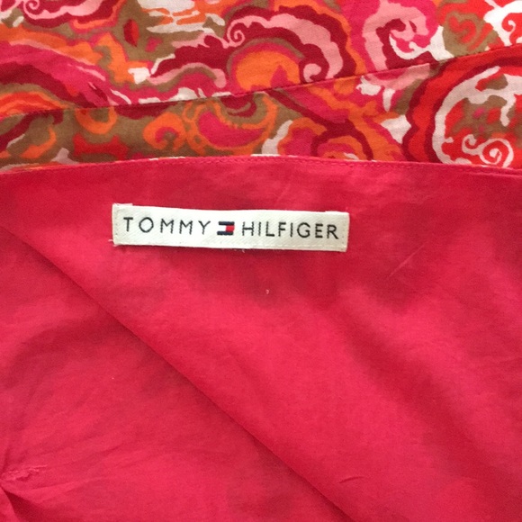 TOMMY HILFIGER PINK PRINT DRESS - Picture 6 of 7